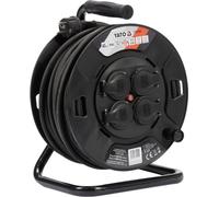 Enrouleur de câble de chantier 40 m, 4 prises, IP44, H05RR-F 3x1,5 mm