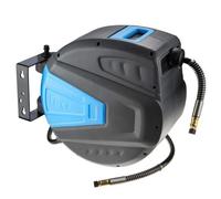 Enrouleur de tuyau 1/4" Air comprimé 15m Support de tuyau Tambour P utomatique EU