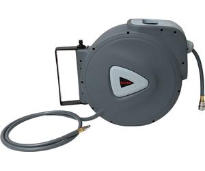 Enrouleur de tuyau 30 m automatique 18 bar - Boîte à tuyau murale avec raccord 1/4 pouce et rétraction automatique - Enrouleur de tuyau avec support mural flexible Tuyau d'air comprimé