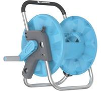 Enrouleur de tuyau d'arrosage automatique avec support mural – Comprend un tuyau d'arrosage, un raccord, un pulvérisateur et des raccords rapides – Solution de rangement compacte pour l'arrosage du ja