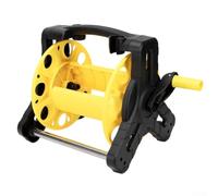 Enrouleur de tuyau d'arrosage en polypropylène de 25 m pour jardin (jaune | Débit haute pression, résiste à la crasse tenace, lavable en voiture, construction, capacité de 25 m