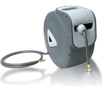 Enrouleur de tuyau Jayseuw Enrouleur de tuyau automatique air comprimé automatique 30m tuyau d'air comprimé raccord 1/4 incl. support de tuyau mural, pression de travail max. 18 bar