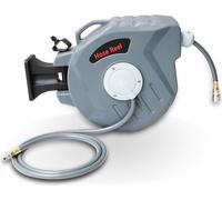 Enrouleur de tuyau Jopassy Enrouleur de tuyau automatique air comprimé automatique 20m de tuyau d'air comprimé raccord 1/4 incl. support de tuyau mural, pression de travail max. 18 bar