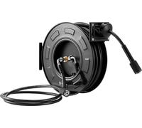 Enrouleur de tuyau pour nettoyeur haute pression, 18,3 m x 6,4 mm, rétractable, robuste, en acier, 4000 PSI max., enroulement automatique, flexible, fixation murale/au sol, pour lavage de voiture, jar
