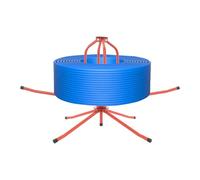Enrouleur de tuyau réglable pour chauffage au sol avec sac | Capacité de charge de 150 kg, distributeur de bobine de tuyau pour PEX, PERT, tuyaux de chauffage et tuyaux d'eau
