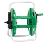 Enrouleur de tuyau sur pied - vidaxl - Vert - Acier galvanisé - 40x30x41 cm - Diamètre tambour 30 cm