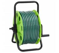 vidaXL Dévidoir de tuyau sur pied avec kit de raccordement 0,75" 20 m