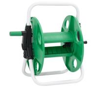 Enrouleur de tuyau vert sur pied pour tuyau de 45 m 1/2"" acier_2 ans garantie_45754