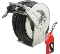 Enrouleur de tuyau VEVOR 25,4 mm x 15,24 m Enrouleur de tuyau à air Pression de service max. 300 PSI Enrouleur de tuyau à air comprimé Diesel Kérosène pour garages automobiles Ateliers Studio à domici
