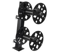 Enrouleur double pour câble de soudage SucceBuy en acier, enrouleur à deux bobines vides pour 38,1 m de câble de soudage de 70 mm² / 45,7 m de câble de soudage de 50 mm², enrouleur manuel avec goupill