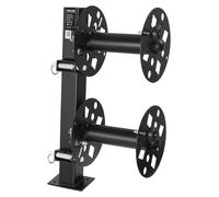 VEVOR Enrouleur de Câble de Soudage Robuste Enrouleur de Câble Vide Double pour Camion de Service, Chantier, Compatible avec Câbles 45,7 m 50 mm² 38 m 70 mm², Acier Thermolaqué avec Goupille de Verrou