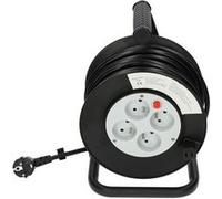 Enrouleur électrique 25m H05VV-F 3G 1,5mm2 - HANGER - 600002 Noir G