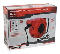 Enrouleur électrique automatique HO5VV-F 22m+2m 3G1,5mm² 230V DRAKKAR - 03107