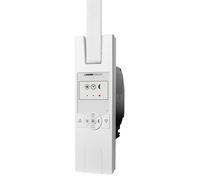 Enrouleur électrique classique, sangle fine, encastrement mural, 15 mm, 45 kg, blanc