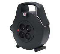 Enrouleur électrique domestique Confort-Line Brennenstuhl, Design-Box 4 prises, câble 20m H05VV-F 3G1,0, coloris noir