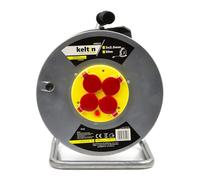 Enrouleur électrique 4 prises 16 A - IP20 - câble H05VV-F 3G 2,5 mm² 50 m