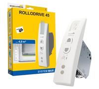 Enrouleur électrique pour stores, modèle RolloDrive 45, couleur blanche