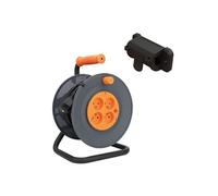 - Enrouleur H05VV-F 4 prises 3G1mm² 25m + coupe-circuit + support