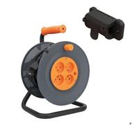 Enrouleur H05VV-F 4 prises 3G1mm² 25m + coupe-circuit + support - Zenitech