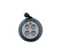 Enrouleur ho5vv-f 4 prises 3g1,5 4m + coupe-circuit -