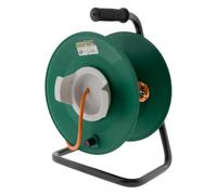 Enrouleur jardin vide précâblé 3G1,5mm² 70cm + coupe circuit Noir - Zenitech