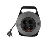 Enrouleur ménager cassette 4 prises 10m - Taille 70 mm