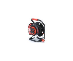 Enrouleur plastic H07RR-F3G D1,5mm² Debflex 25 m 4 prises IP44 - 605204