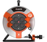 Enrouleur - QUARX - Chantier - 40m, H07RN-F. 3G2,5mm², tambour métallique