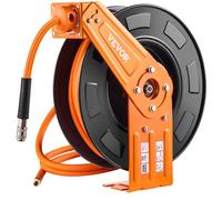Enrouleur tuyau air comprimé rétractable - VEVOR - NT-A20 - 3/8"" (9 53 mm) x 19 8 m - Montage plafond/mur - 300 PSI