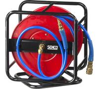 Enrouleur tuyau d'air avec raccords SENCO 4000730 30 mètres pivotant à 360°