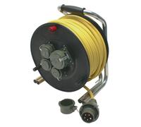Enrouleurs de Câbles Pompier 400V 230V 16A 50 M Enrouleur de Câble En 61316