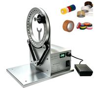 Enrouleuse de ruban électrique, enrouleur automatique portatif de bandes | Outil d'enroulement automatique de fils et de câbles avec interrupteur au pied, vitesse réglable de 10 à 1 500 tr/min