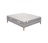 Ens LE PUISSANT 140x200 matelas H25 ressort ensaches, mi-ferme, sommier