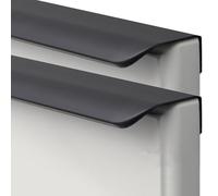 ENSDIEPLS Poignées de tiroir d'armoire invisibles en aluminium Space | Multicolore Longueur 500-1200 mm Distance des trous 64-320 mm : porte de tiroir d'armoire(Black,Length 1200mm)