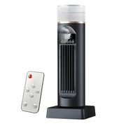 ENSDIEPLS Ventilateur colonne rafraîchissant, CoolerFan, 6SpdBladelessTower, WTank, 110Osc, ColorLights, ForBed/Off/LivRm