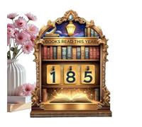 Enseigne Compteur de Livres Décoration Rétro pour Étagère à Livres