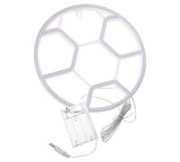 Enseigne Lumineuse LED Football Blanche en PC à Suspendre