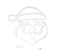 Enseigne lumineuse néon Père Noël, enseigne LED lumineuse de Noël pour Halloween et fêtes de fin d'année
