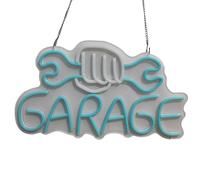 Enseigne néon LED pour maison, bar, éclairage de fête personnalisable avec télécommande (bleu ciel, 40 x 23 cm)