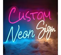 Enseigne néon personnalisable, pour décoration murale, cadeau d'anniversaire, de mariage, de bar