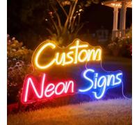Enseigne néon personnalisée pour fêtes de mariage, décoration murale d'entreprise, images au néon personnalisées, éclairage néon personnalisé
