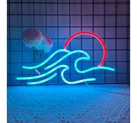 Enseignes au néon ondulées pour décoration murale, enseigne au néon variable Anywin, signes LED de lever et coucher du soleil, lumières au néon d'art ondulées pour salon, chambre de jeu, décoration