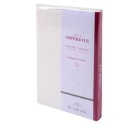 Ensemble 10 cartes + 10 enveloppes visite Toile Impériale, sous sachet - Blanc