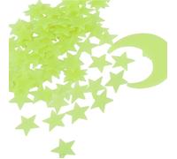 Ensemble 100 autocollants lumineux étoiles/lune, fluorescents pour plafond chambre enfant Label