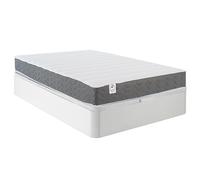 Ensemble 120 x 200 cm sommier coffre blanc + matelas mousse HD mémoire de forme et tissu 3D respirant ép.18cm - HEAVEN de YSMÉE