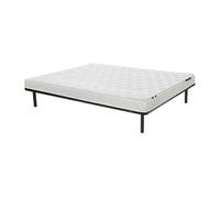 Ensemble 140 x 190 cm cadre à lattes + matelas mousse ép.15cm - ZEUS de YSMEE