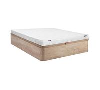 Vente-unique - Ensemble 140 x 190 cm sommier Coffre Naturel Clair + Matelas Mousse ép.15cm - ZEUS de YSMÉE