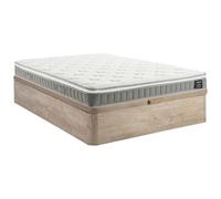 Vente-unique - Ensemble 140 x 190 cm sommier Coffre Naturel Clair + Matelas Ressorts ensachés et Accueil mémoire de Forme ép.21cm - VITOGO de YSMÉE