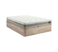Vente-unique - Ensemble 140 x 190 cm sommier Coffre Naturel Clair + Matelas Ressorts ensachés et Accueil mémoire de Forme ép.21cm - VITOGO de YSMÉE