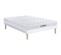 Ensemble 140 x 190 cm sommier + matelas ressorts et mémoire de forme ép.15cm - WOLKENLOS de YSMÉE